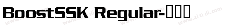 BoostSSK Regular字体转换